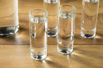 Strong Boozy Russian Vodka Shots