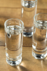 Strong Boozy Russian Vodka Shots