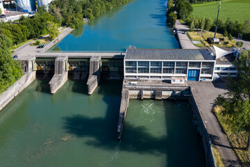 Wasserkraftwerk Aarberg Bern BKW