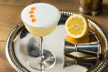 Sweet Boozy Whiskey Pisco Sour