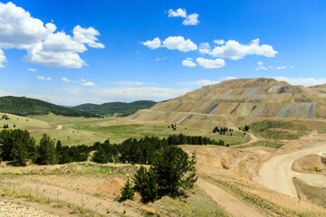 Gold mine near Cripple Creek, Colorado, USA