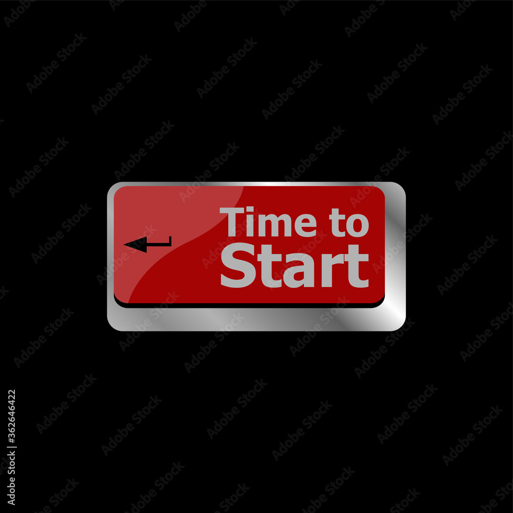 Poster time to start text button on keyboard keys