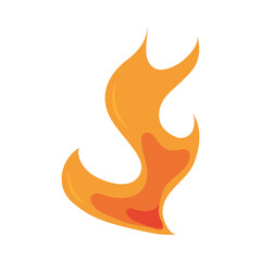 fire flame burning hot glow flat design icon