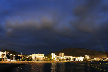 Fototapeta premium Architectural detail in Playa de las Americas on Tenerife, Spain, Europe