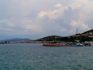 Fototapeta na wymiar Agean sea, Old Phokaea, Turkey.