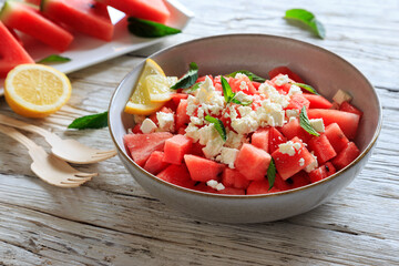watermelon and feta salad