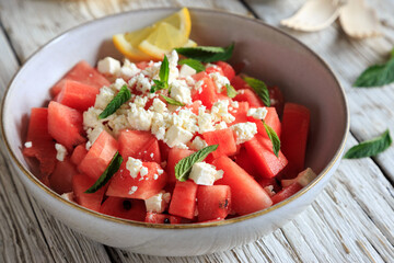 watermelon and feta salad