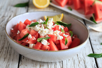 watermelon and feta salad