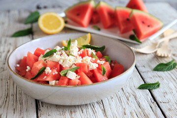 watermelon and feta salad
- 362649868