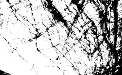 Scratched Grunge Urban Background Texture Vector. Dust Overlay Distress Grainy Grungy Effect. Distressed Backdrop Vector Illustration. Isolated Black on White Background. EPS 10.