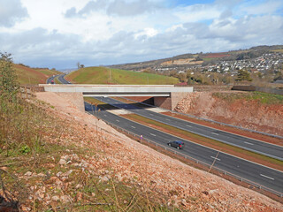 New road bypass in use	