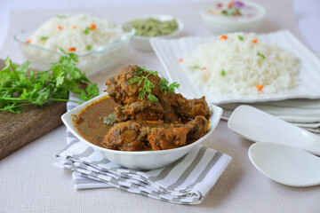 Chicken curry and Ghee rice