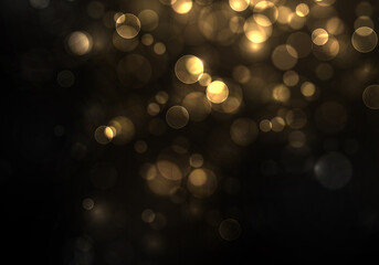 Gold bokeh blur