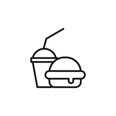 fast food icon vector