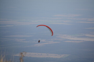 paraglider in the sky