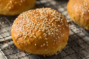 Homemade Sesame Seed Hamburger Buns