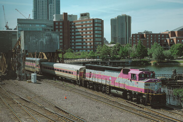 Boston Commuter Railway Transport Train
