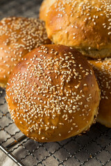 Homemade Sesame Seed Hamburger Buns