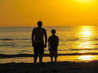 Boys at Sunset