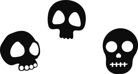 SKULL and bones. Vector - Eps