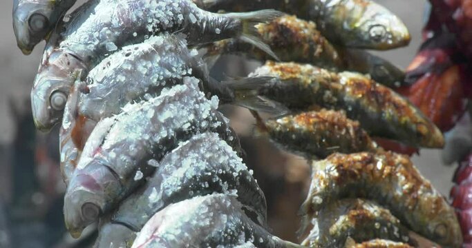 sardine skewer on Almeria