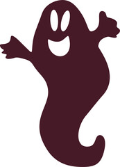 Halloween ghost on a white background. VECTOR