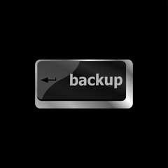 Backup computer key in for archiving and storage