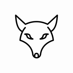 Outline fox icon.Fox vector illustration. Symbol for web and mobile