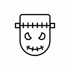 Outline frankenstein icon.Frankenstein vector illustration. Symbol for web and mobile