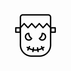 Outline frankenstein icon.Frankenstein vector illustration. Symbol for web and mobile