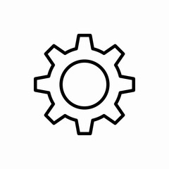 Outline gear icon.Gear vector illustration. Symbol for web and mobile