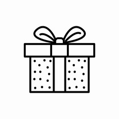 Outline gift icon.Gift vector illustration. Symbol for web and mobile