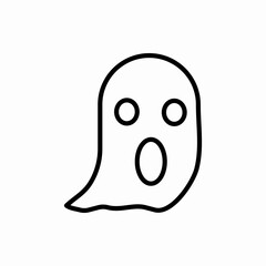 Outline ghost icon.Ghost vector illustration. Symbol for web and mobile