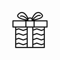 Outline gift icon.Gift vector illustration. Symbol for web and mobile