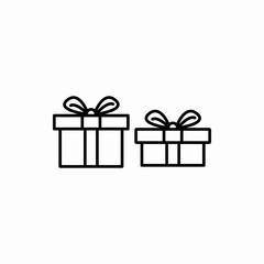 Outline gift icon.Gift vector illustration. Symbol for web and mobile