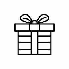 Outline gift icon.Gift vector illustration. Symbol for web and mobile