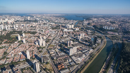 Fototapeta na wymiar Aerial View of Sao Paulo