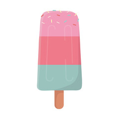 ice cream in stick isolated design icon white background