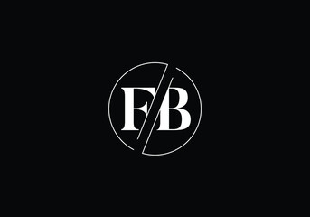 F B Initial Letter Logo design, Graphic Alphabet Symbol for Corporate Business Identity