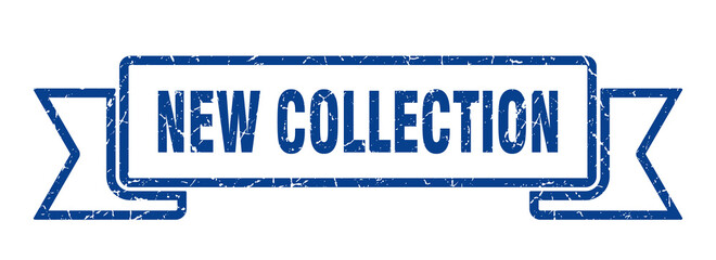 new collection ribbon. new collection grunge band sign. new collection banner