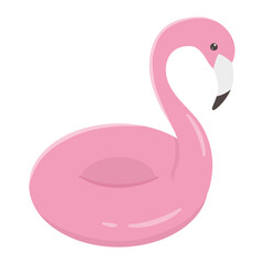 flamingo float isolated design icon