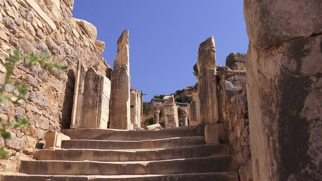 The ruins of the ancient city of Ephesus, now museum, Turkey