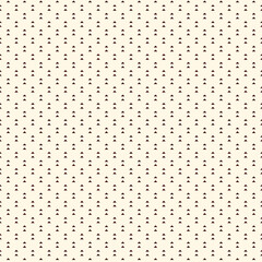 Repeated mini triangles on white background. Simple abstract wallpaper. Seamless pattern design with geometric figures.