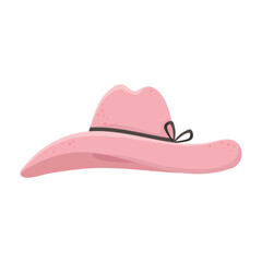 pink hat accessory fashion isolated design icon