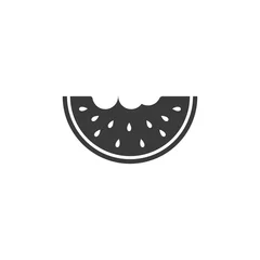Foto op Plexiglas slice watermelon icon © Ony98