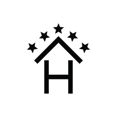 hotel icon vector
