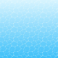 Water in swimming pool rippled water pattern background.
