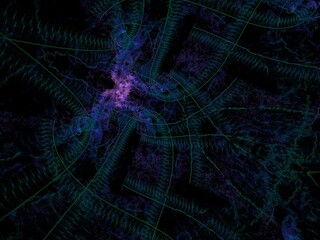 Imaginatory fractal background Image