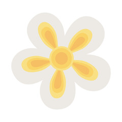 flower tropical nature botanical isolated design icon