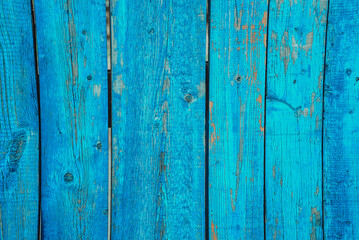 Fototapeta na wymiar bright vintage wooden blue background for printing text